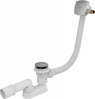 Alca Plast сифон для ванны комплект click/clak с напуском воды через перелив для ванны металл/хром пластик (A509KM)