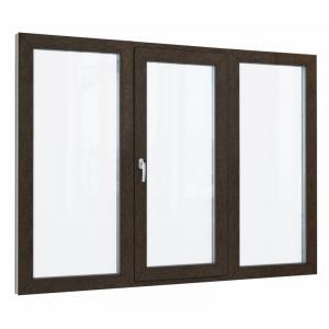 Пластиковое окно Wintech 70 мм 2-камерный стеклопакет ламинированное в массе